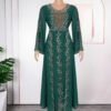 Elegant Rhinestone Embellished Evening Gown Long Dress