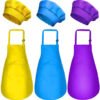 Plain Cotton Blend Apron and Chef Hat — Adult and Children Sizes