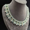 Chinoiserie Multi-Layered Lace Beaded Necklace