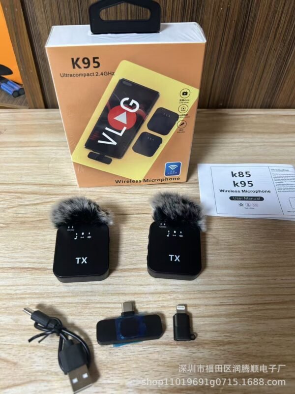 Wireless Lavalier Microphone for Phone Recording & Live Streaming