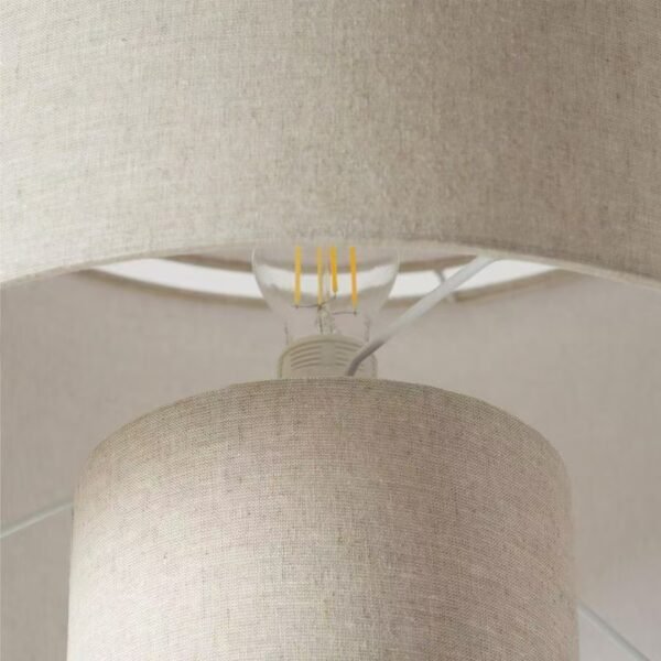 Wabi-Sabi Simple Linen Floor Lamp - Pillar Style