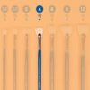 O1CN01CshNFJ2JyTNOUL9aM_2200590219490-0-cib Mont Marte Fan & Fishtail Oil Painting Brush Set