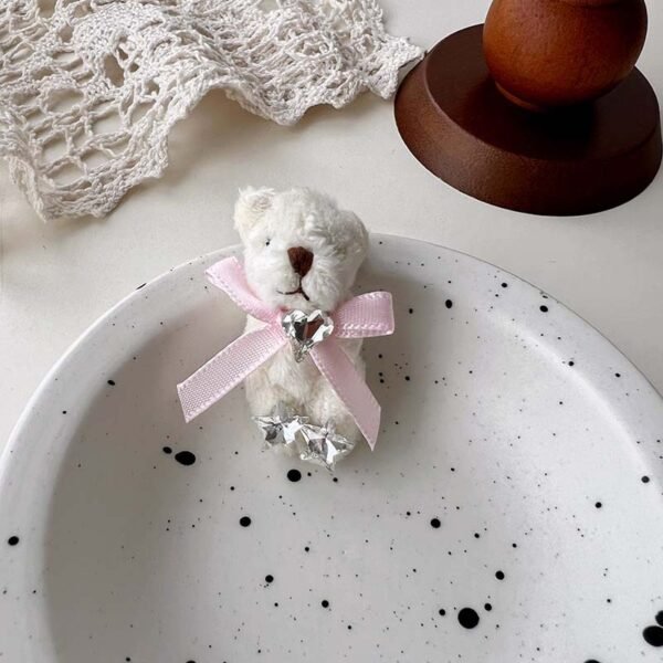 Cute Bear & Bunny Plush Brooch Pin