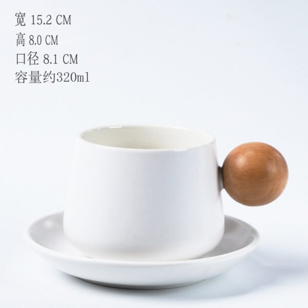 Nordic Ceramic Coffee Cup & Saucer Set