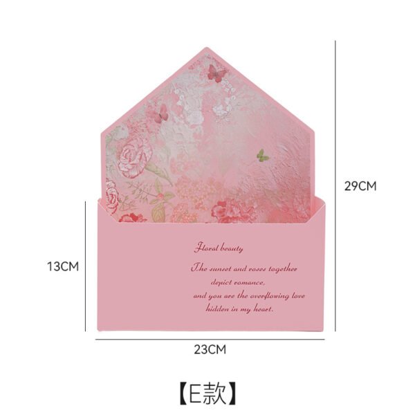 Valentine's Day Envelope Flower Box - DIY Bouquet Packaging