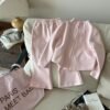 Girls Zip-Up Sweatshirt and Flared Trousers Set — Two Piece Spring Tracksuit