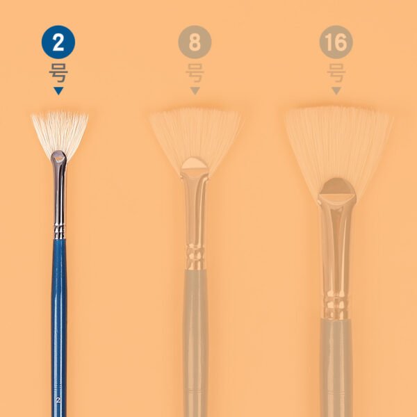 O1CN01DZy6652JyTNSAMrOr_2200590219490-0-cib Mont Marte Fan & Fishtail Oil Painting Brush Set