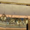 Leaf-Shaped Stainless Steel Pendant Light