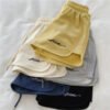 Cotton Wide-Leg Sports Shorts - High-Waisted Loose Yoga & Lounge Shorts