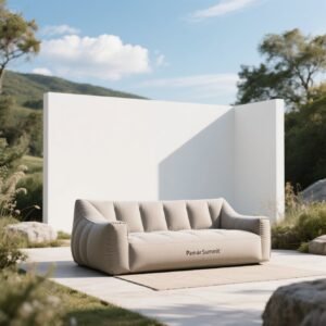 Self-Inflating Air Sofa Lounger — Portable Camping Bed