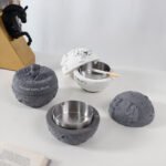 Astronaut Ashtray with Lid - Moon Surface Design, Windproof