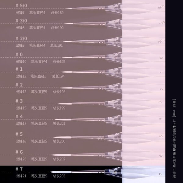 Mont Marte Liner & Detail Brush Collection