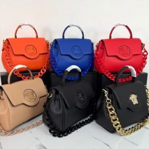 VERSACE Cowhide Saddle Bag — Shoulder, Crossbody & Underarm Bag
