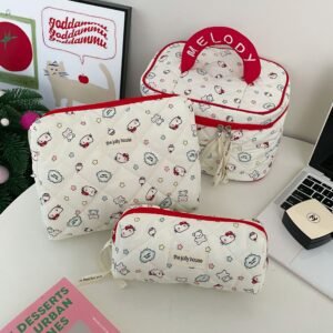 Printed Cosmetic Bag — Large Capacity Makeup Pouch and Clutch