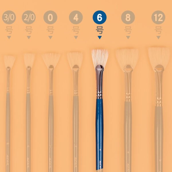 O1CN01GcZjpj2JyTNS9zpg9_2200590219490-0-cib Mont Marte Fan & Fishtail Oil Painting Brush Set