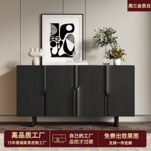 Italian-Style Light Luxury Wood Sideboard