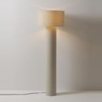 Wabi-Sabi Simple Linen Floor Lamp - Pillar Style