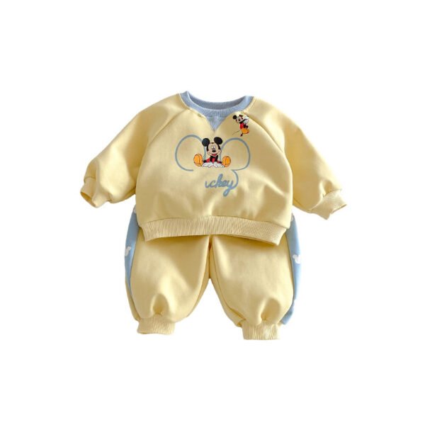 Boys’ Cartoon Sweatshirt & Joggers Set — Two-Piece Spring Tracksuit