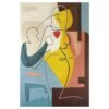 Picasso-Style Abstract Wall Art Canvas Print - Frameless 40x60cm