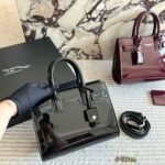 Yves saint laurent Patent Leather Accordion Bag - Elegant Retro Crossbody