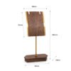 Copper Wood Jewelry Display Stand - Necklace & Earring Photography Prop