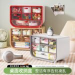 7-Compartment Multifunctional Storage Box - Cosmetics, Stationery & Jewelry Organizer