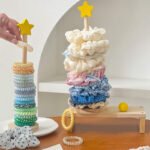 Star-Shaped Wooden Hair Tie & Clip Organizer Rack