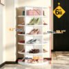360-Degree Rotating Multi-Layer Shoe Rack