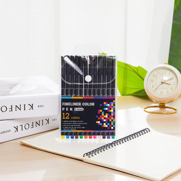 Fineliner Watercolor Pen Set (0.4mm Needle Point)