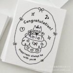 Cute Hand-Painted Birthday & Greeting Card Pack