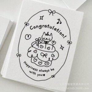 Cute Hand-Painted Birthday & Greeting Card Pack