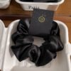 French Satin Hair Tie, Classic Solid Color Hair Ring