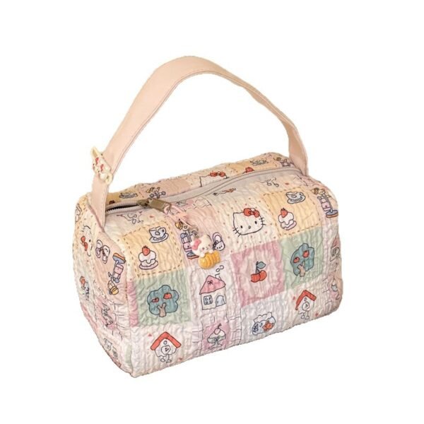 Cartoon Cat Pillow-Shaped Makeup & Toiletry Bag - Travel Storage Pouch