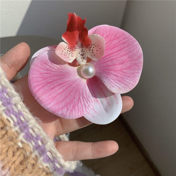 O1CN01KAnkyb2C6FPCq1htO_2213197678424-0-cib Phalaenopsis Orchid Hair Clip - Large Silk Flower with Pearl Detail