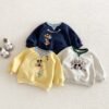 Boys’ Cartoon Sweatshirt & Joggers Set — Two-Piece Spring Tracksuit