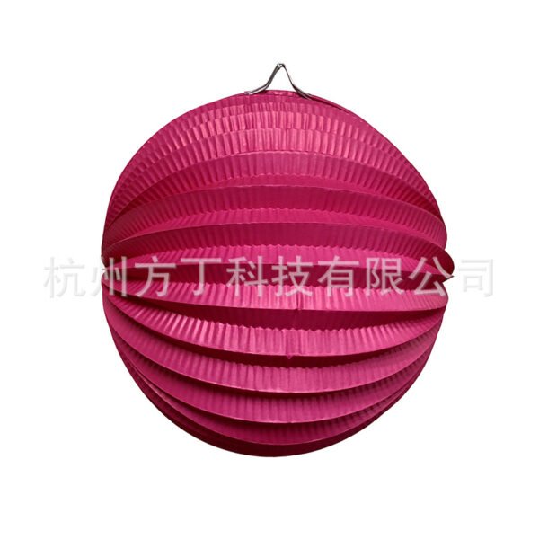 O1CN01KpnNgn1kRwlozmSV8_934294681-0-cib-2 Watermelon-Style Paper Lantern Ball (20cm, Foldable)