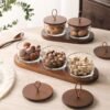 Glass Snack Bowls with Lids - Japanese Style Dried Fruit Serving Set