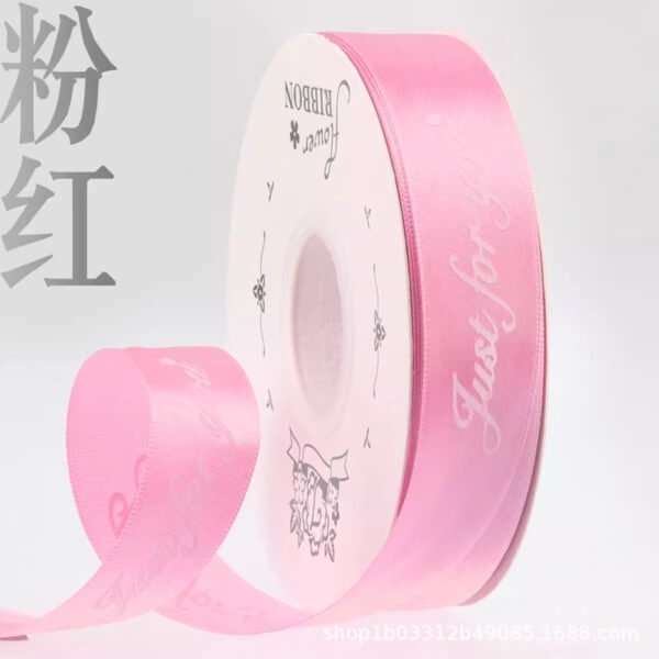 O1CN01LW65cq2HMLQXwAHaz_2218120889136-0-cib Satin Ribbon with English Letters for Floral Gift Wrapping