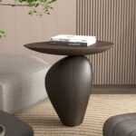 Designer Side Table - Sculptural Living Room Accent Table