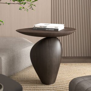 Designer Side Table - Sculptural Living Room Accent Table