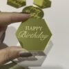 10 Laser-Marked Acrylic Cake Decoration Toppers