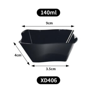 Mini Disposable Black Dessert Tableware - Mousse Cups, Appetizer Plates, Spoons & Forks
