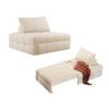 Pull-Out Sofa Bed with Moveable Backrest - Two-in-One Design for Small Apartments