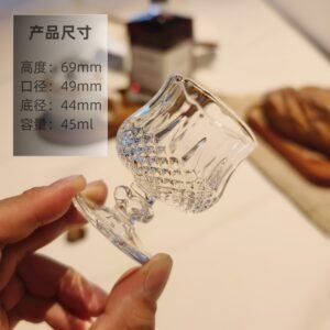 Mini Vintage Carved Wine Glass (50ml)