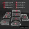 Ripple Acrylic Dessert Table Sets - Thirteen, Eight, Four and Three Piece Display Kits