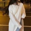 Mid-Length Turtleneck Jumper - Loose Fit with High Side Splits