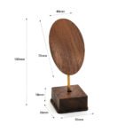Copper Wood Jewelry Display Stand - Necklace & Earring Photography Prop
