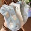 Spring Summer Cartoon Puppy Print Ankle Socks - Cute Breathable Boat Socks