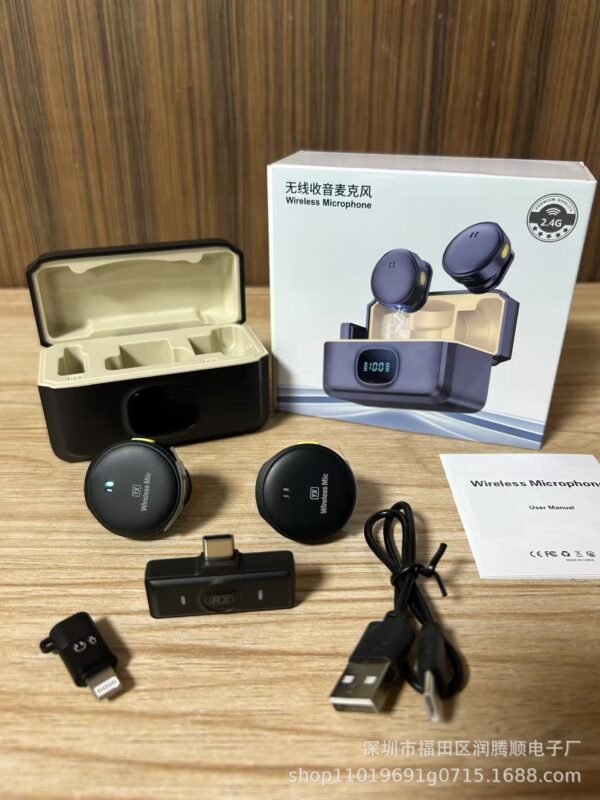 Wireless Lavalier Microphone for Phone Recording & Live Streaming