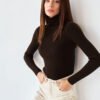 Turtleneck Knit Base Layer - Slim Pullover Jumper, 24 Colours